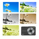 16X Zoom Digital Camera with 32GB Card 1080P Mini Video Camera for Teens Kids Black