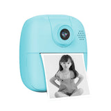 Instant Print Camera for Kids 1080P HD Selfie Video Camera Blue