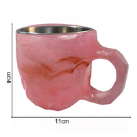 Mineral-Simulated Coffee Mug Home Office Coffee Cup Pink