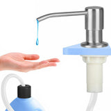 Built-in Sink Soap Dispenser Stainless Steel Soap Dispenser Pump for Kitchen Bathroom