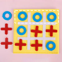 10 Pack Tic Tac Toe Strategic Board Game for Kids and Family Educational Game Toys for Travel Party Yellow