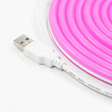 3M LED Strip Neon Flex Rope Light Water Resistant DC 5V Outdoor Lighting Christmas Decor Pink