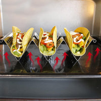 Set of 4Pcs Stainless Steel Taco Holder Taco Stand Taco Plate