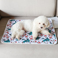 Christmas Washable Reusable Pet Dog Training Pads Pee Mat Absorbent Cushion Bed Style 2