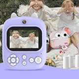 1080P Instant Print Camera Kids Selfie Digital Camera Kid Gift Purple