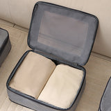 6Pcs Set Compression Packing Cubes Travel Packing Luggage Organizer Storage Bags for Suitcases