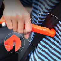 2Pcs Car Safety Hammer Emergency Escape Tool with Seat Belt Cutter