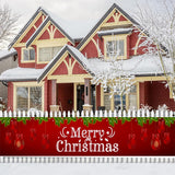 3M Merry Christmas Banner Xmas Outdoor Flag Hanging Decoration Style 2