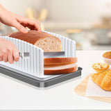 Adjustable Bread Slicer for Homemade Bread Foldable Cutting Tool for Bread Bagels Cakes