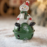 Christmas Painted Resin Bell Hanging Pendant Christmas Tree Decoration Creative Decorations Snowman Style