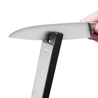 Foldable Knife Sharpener Pocket Double-sided Diamond Whetstone for Outdoor Camping Kitchen