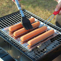 Foldable Grill Baskets with Removable Handle BBQ Grill Fish Rack