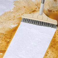 2 in 1 Floor Scrub Brush Crevice Cleaning Brush Multi-Purpose Gap Floor Brush Khaki