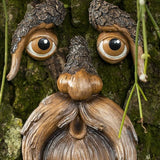 Tree Face Bird Feeder Old Man Face Sculpture Tree Decorations