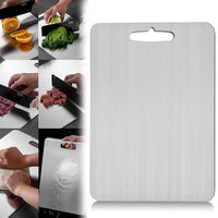 Double Sided Cutting Board for Kitchen Stainless Steel Chopping Board