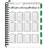 Christmas Planner with Holiday Shopping List Gift Planner Christmas to Do Planner