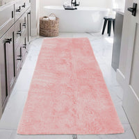 Soft Fluffy Floor Rug Non Slip Bathroom Floor Mat Home Decor Pink