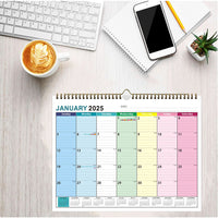 2024-2025 Wall Calendar 18 Months Hanging Planner Poster Style 3