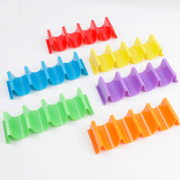 6Pcs Taco Holders Wave Shape Plastic Hard Racks Stand for Barbecue Picnic Cooking