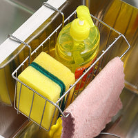 Kitchen Storage Sponges Holder Dish Cloth Drying Rack Sink Drain Rack