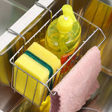 Kitchen Storage Sponges Holder Dish Cloth Drying Rack Sink Drain Rack