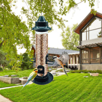 Hanging Bird Feeders for Outdoors Squirrel Proof Wild Bird Feeders Tube