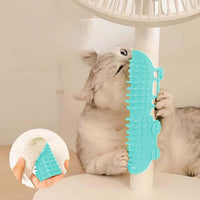 Silicone Pet Tickling Artifact CatsTickling Comb Cat Corner Brush Pet Itch Tool Green