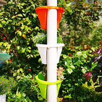 3Pcs Drain Pipe Flower Pots Hanging Flower Pots Garden Planter