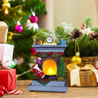 Christmas Fireplace Decorative Light Holiday Party Ornament Xmas Decor