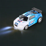 Mini Coke Can Speed Car RC Radio Remote Control Micro Racing Car Kids Toy Gift Blue