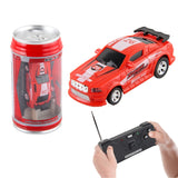 Mini Coke Can Speed Car RC Radio Remote Control Micro Racing Car Kids Toy Gift Red