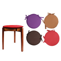 Set of 4Pcs 38cm Round Chair Pads Seat Cushions Garden Patio Home Cushions Style 2