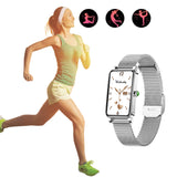 Women Smart Watch Bluetooth Sport Fitness Tracker for Android iOS Phones Silver