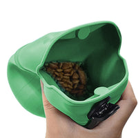 Pet Dog Silicone Training Treat Bag with Clip Pet Feeder