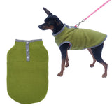 Pet Dog Puppy Winter Warm Jumper Vest Coat Jacket Apparel Clothes Outdoor Green