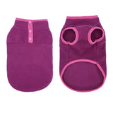 Pet Dog Puppy Winter Warm Jumper Vest Coat Jacket Apparel Clothes Outdoor Purple