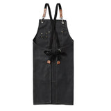 Cotton Apron with Pockets for Kitchen Cooking Baking Black