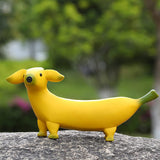 Cute Banana Dog Garden Statues Figurines Ornaments for Home Garden Personalized Gift-Large Size