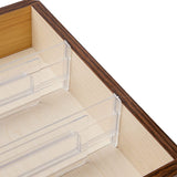 2pcs Expandable Drawer Dividers Kitchen Drawer Organizer Clear Drawers Separators