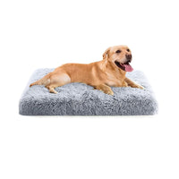 Plush Soft Pet Dog Bed Anti-Slip Dog Sleeping Mat Washable Dog Bed Gradient Grey