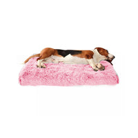 Plush Soft Pet Dog Bed Anti-Slip Dog Sleeping Mat Washable Dog Bed Gradient Pink