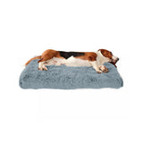 Plush Soft Pet Dog Bed Anti-Slip Dog Sleeping Mat Washable Dog Bed Gradient Grey