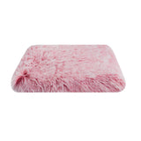 Plush Soft Pet Dog Bed Anti-Slip Dog Sleeping Mat Washable Dog Bed Gradient Pink