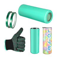 4Pcs Set Sublimation Tumblers Silicone Sleeve Kit for 20 oz Skinny Straight Blanks Cups Style 2