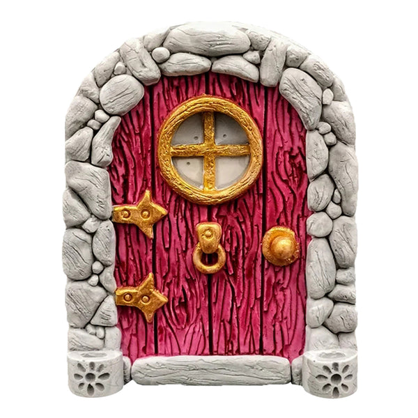 Mini Fairy Garden Door Miniature Fairy Door Garden Outdoor Decor Accessories Style 2