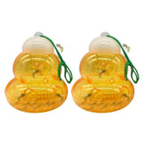 2Pcs Wasp Traps Outdoor Hanging Pear Shaped Bee Traps Catcher Orange