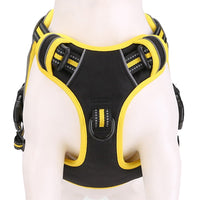 Reflective No Pull Dog Harness with Leash Pet Supply Yellow Medium Size