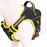 Reflective No Pull Dog Harness with Leash Pet Supply Yellow Medium Size