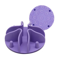 Pet Dog Slow Feeder Insert Pad Dog Bowls Silicone Slow Eating Puppy Food Bowl Pad Purple