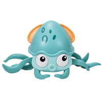 Electric Music Crawling Octopus Toy With LED Light Up for Kids Intellectual Toy Green